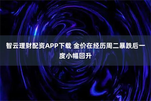 智云理财配资APP下载 金价在经历周二暴跌后一度小幅回升